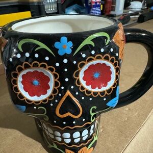 Sugar skull coffee mug.